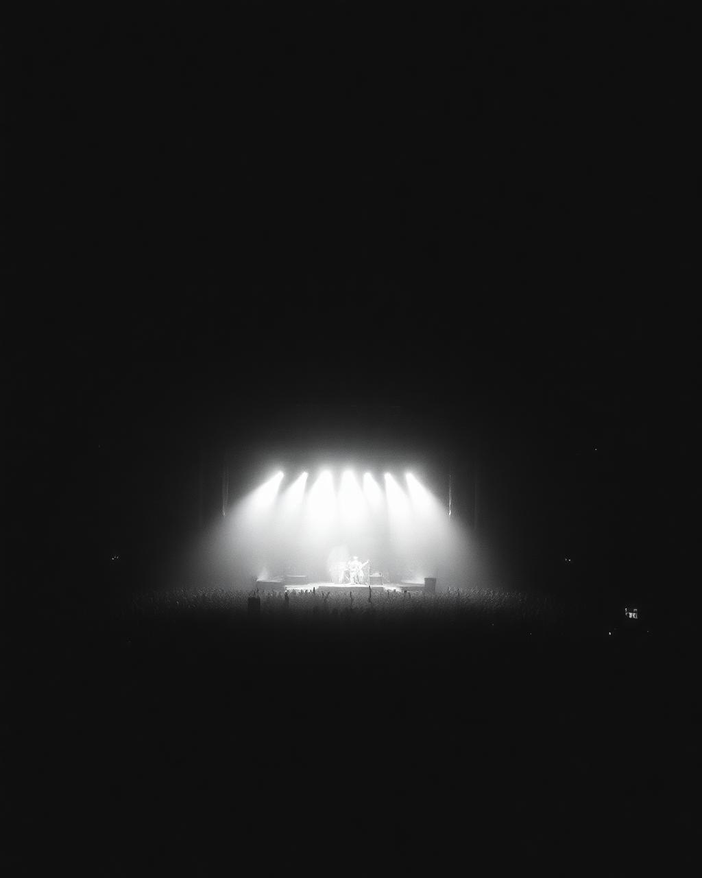 Live performance under stage lighting